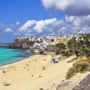 Morro Jable Stadt auf Fuerteventura