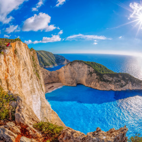 Zakynthos Navagio Beach im Sommer