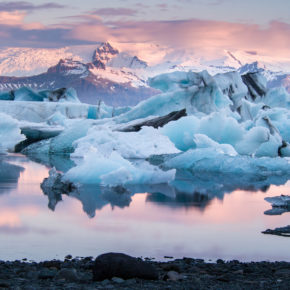 Island Dawn Glaciers