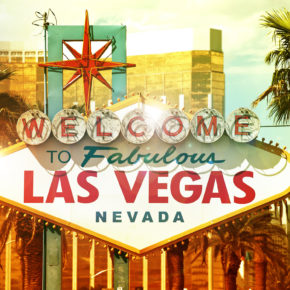 Las Vegas Welcome Schild am Tag