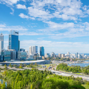 Australien Perth Skyline Sommer