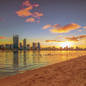 Australien Perth Sonnenuntergang Strand