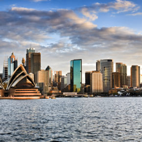 Australien Sydney Skyline Wolken