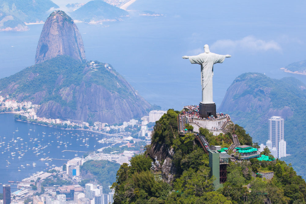 Brasilien Rio de Janeiro mit Christ Redeemer