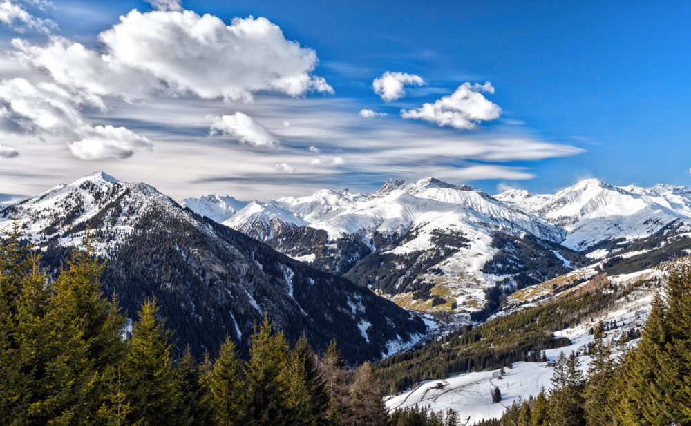 Österreich Zillertal Skifahren