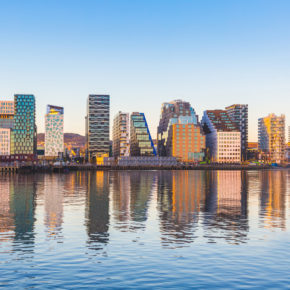 Norwegen Oslo Skyline