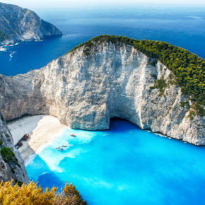 Griechenland Zakynthos Felsen