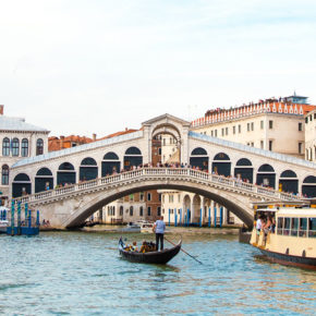 Italien Venedig Rialto Brücke Panorama