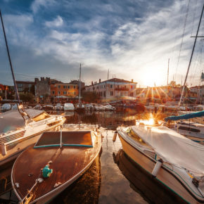 Italien Gardasee Bardolino Hafen