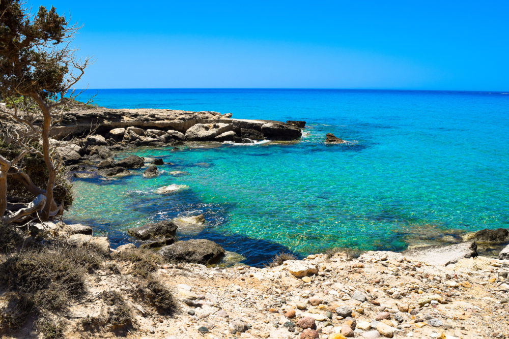 Griechenland Kos felsiger Strand