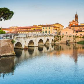 Italien Rimini Brücke Tiberius