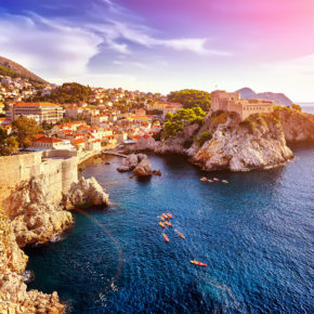 Kroatien Dubrovnik Panorama