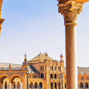 Spanien Sevilla Ausblick Panorama