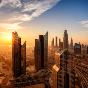 VAE Dubai Sonnenaufgang