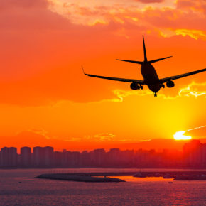 Flugzeug Sunset