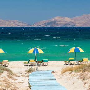 Griechenland Kos Strand Weg Panorama