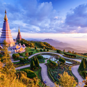 Thailand Chiang Mai two Pagoda