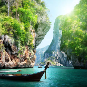 Thailand Krabi Boot Klippe