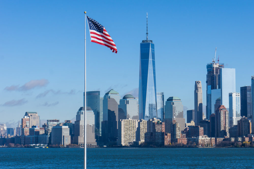 USA Manhattan Downtown Flag