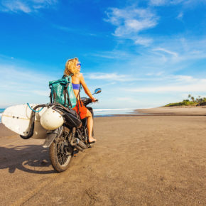 Sri Lanka Motorrad Surfbrett