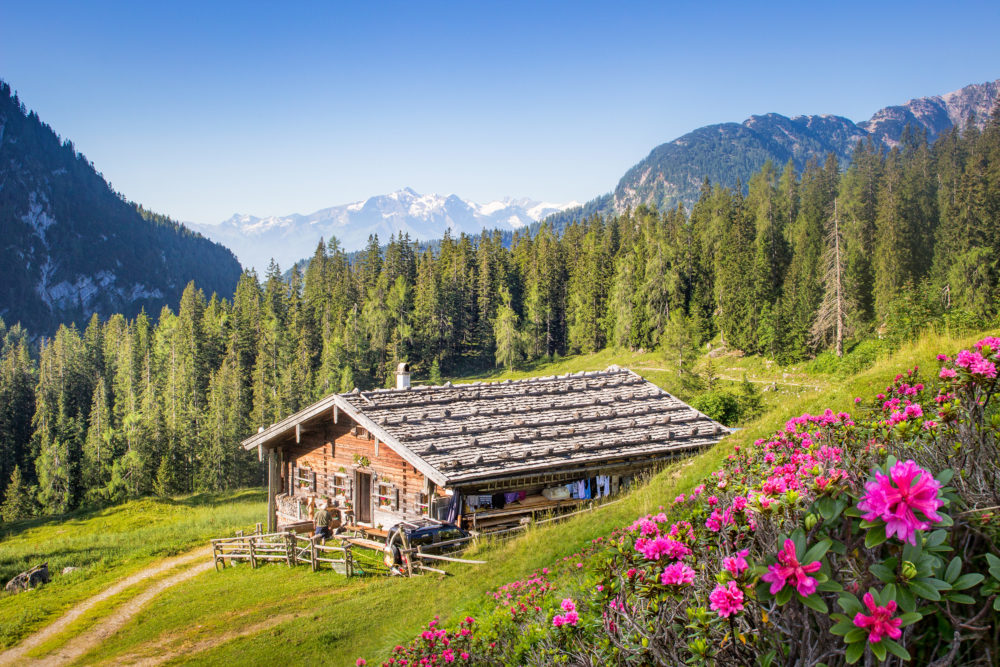 Österreich Salzburg Berghütte