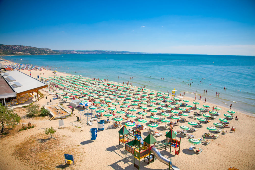 Bulgarien Sonnenstrand Schirme