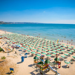 Bulgarien Sonnenstrand Schirme