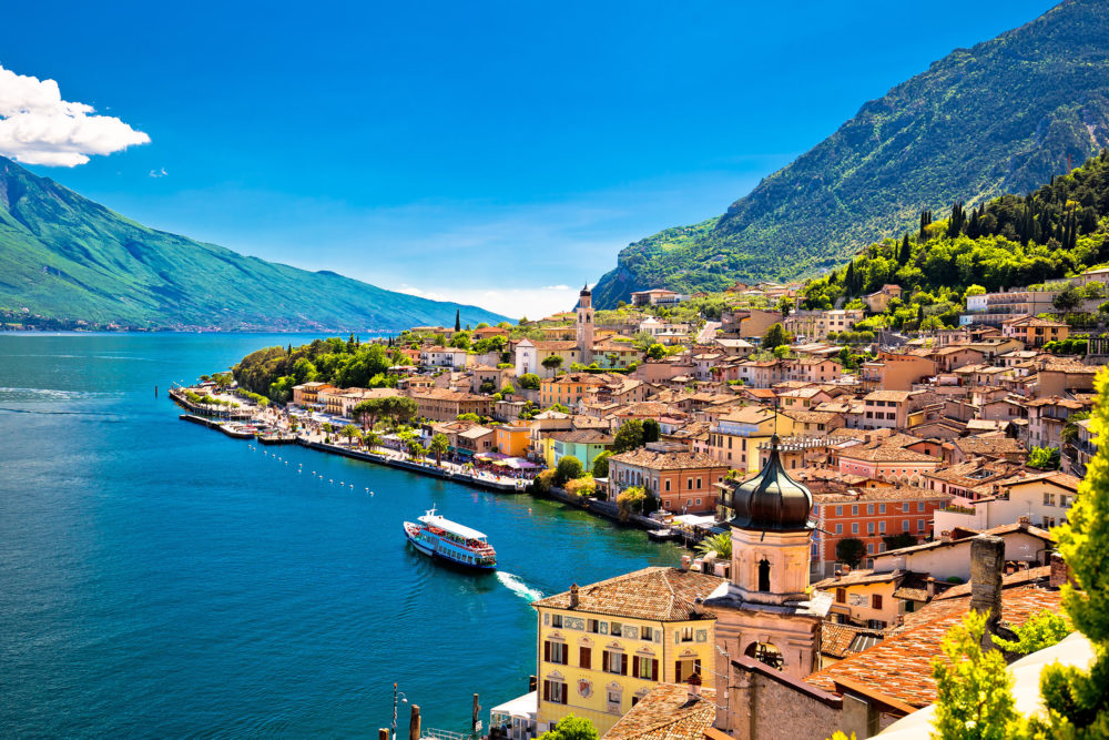 Italien Gardasee Limone Sul Garda Wasserfront