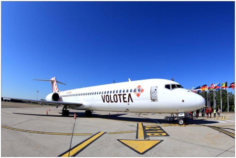 Volotea Flugzeug Rollfeld