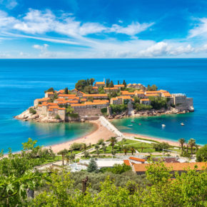 Montenegro Sveti Stefan Inseln