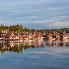 Schweden Smaland Rote Häuser