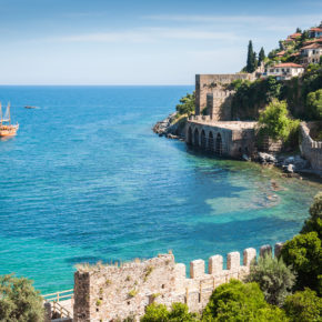 Türkei Alanya Küste Meer