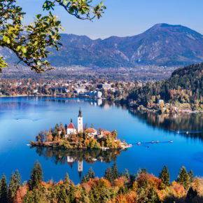 Slowenien Bled Lake Insel