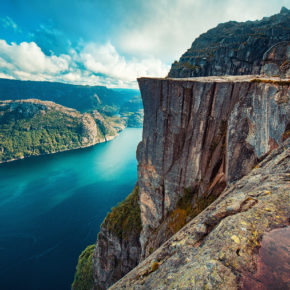 Norwegen Lysefjord Preikestolen