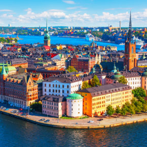 Schweden Stockholm Gamla Stan bunt