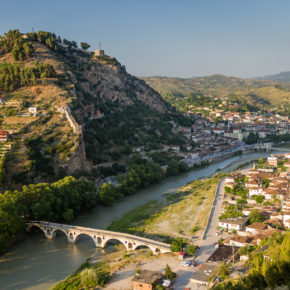 Albanien Berat von oben