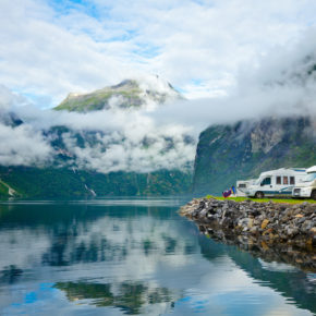 Norwegen Camping Wohnwagen