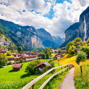 Schweiz Lauterbrunnen Staubbachfall