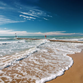 Strand Lido di Jesolo Italien