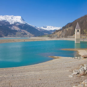 Italien Südtirol Vinschgau Reschensee